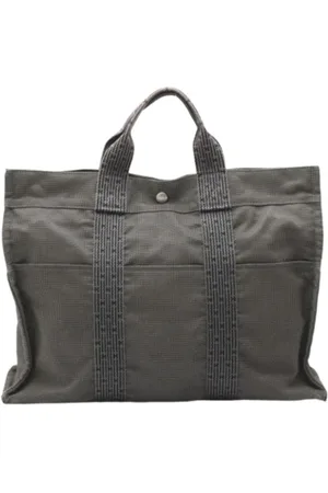 Hermès Dames, Pre-owned, Grijs, Maat: ONE Size Katoen