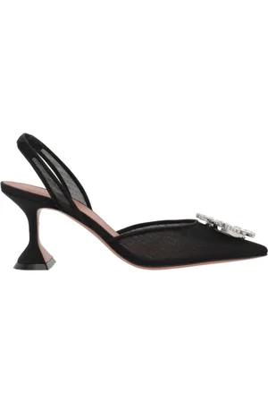 Amina Muaddi Dames, Schoenen, Zwart, Maat: 36 1/2 EU