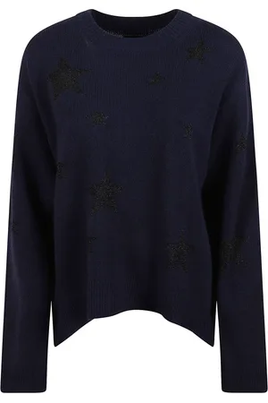 Zadig & Voltaire Dames, Truien, Blauw, Maat: XS Kasjmier