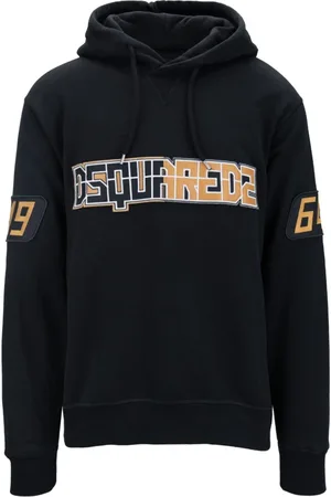 Dsquared2 Heren, Sweatshirts & Hoodies, Zwart, Maat: S Katoen