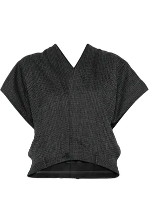 Balenciaga Dames, Blouses & Shirts, Zwart, Maat: XS Wol