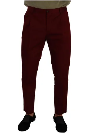 Dolce & Gabbana Heren, Broeken, Rood, Maat: M Katoen