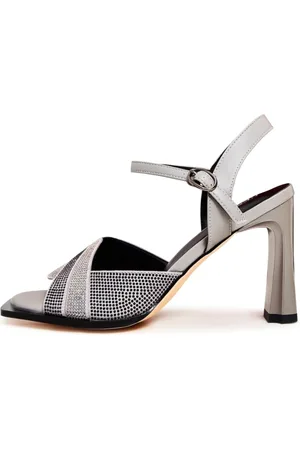 CESARE GASPARI Dames, Schoenen, Grijs, Maat: 40 EU Leer