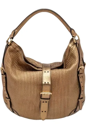 Burberry Dames, Pre-owned, Geel, Maat: ONE Size Leer