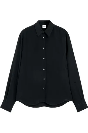 Aspesi Dames, Blouses & Shirts, Zwart, Maat: XS Zijde