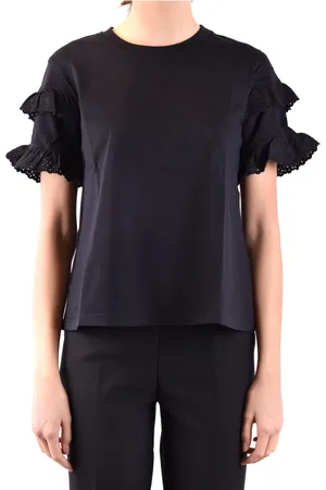Alexander McQueen Dames, Tops, Zwart, Maat: XS