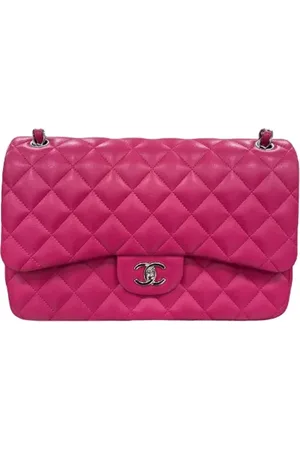 CHANEL Dames, Pre-owned, Roze, Maat: ONE Size Leer