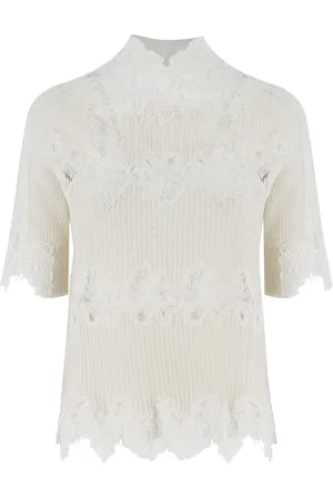 ERMANNO SCERVINO Dames, Truien, Wit, Maat: S