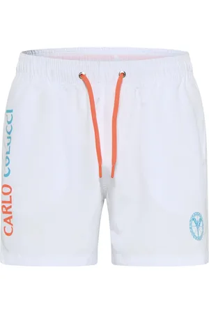 Carlo Colucci Heren, Badkleding, Wit, Maat: L Poliester