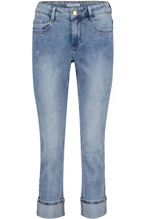 Red Button Dames, Jeans, Blauw, Maat: 2XL Katoen