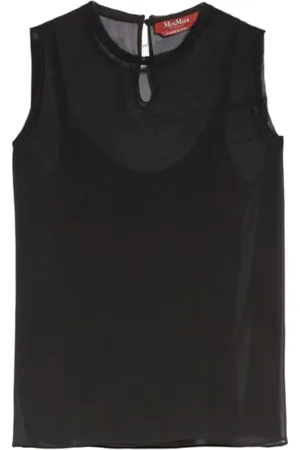 Max Mara Dames, Tops, Zwart, Maat: XS Poliester