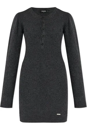 Dsquared2 Dames, Jurken, Grijs, Maat: S Wol