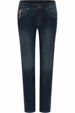 C.ro Dames, Jeans, Blauw, Maat: L Denim