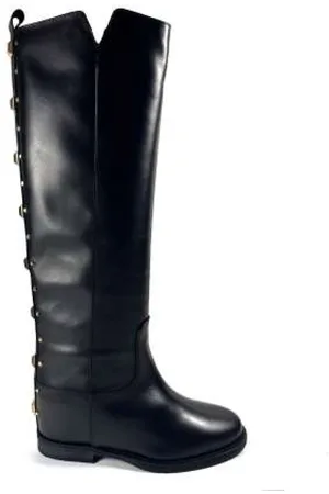 Via Roma Dames, Schoenen, Zwart, Maat: 37 1/2 EU Leer