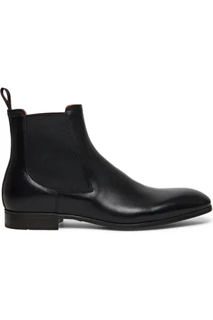 santoni Heren, Schoenen, Zwart, Maat: 43 1/2 EU Leer