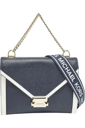 Michael Kors Dames, Pre-owned, Blauw, Maat: ONE Size Leer