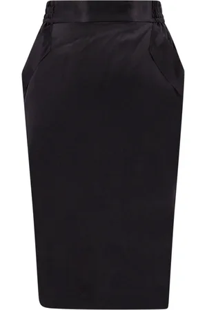 Saint Laurent Dames, Rokken, Zwart, Maat: M Zijde