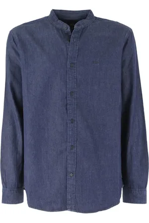 Armani Exchange Heren, Overhemden, Blauw, Maat: M Denim