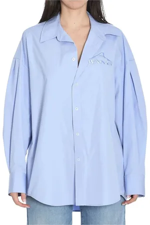 Alexander Wang Dames, Blouses & Shirts, Blauw, Maat: S