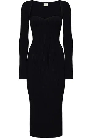 Khaite Dames, Jurken, Zwart, Maat: M Viscose