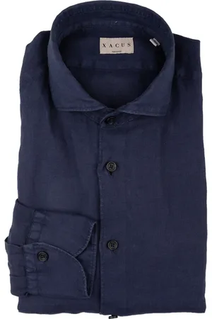 Xacus Heren, Overhemden, Blauw, Maat: 3XL