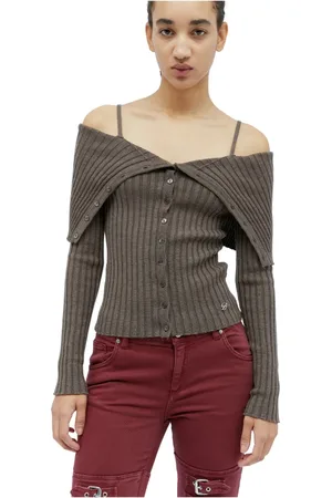 BLUMARINE Dames, Truien, Grijs, Maat: M Wol