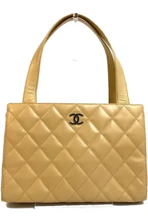 CHANEL Dames, Pre-owned, Bruin, Maat: ONE Size Leer