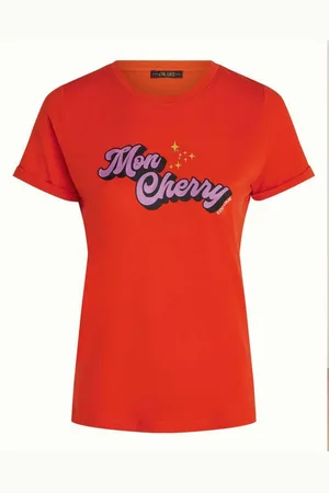 King Louie Dames, Tops, Rood, Maat: L Katoen