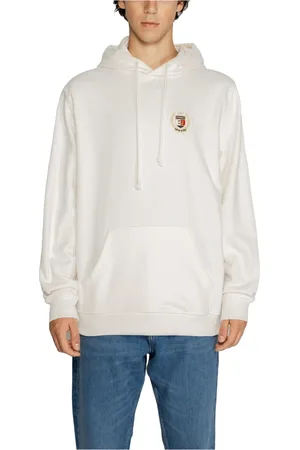 Tommy Hilfiger Heren, Sweatshirts & Hoodies, Wit, Maat: M Katoen