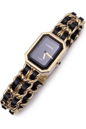 CHANEL Dames, Pre-owned, Geel, Maat: ONE Size Leer