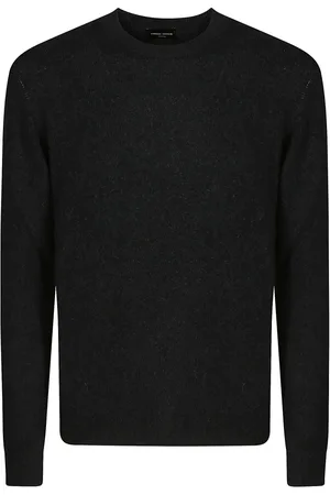 Roberto Collina Heren, Truien, Zwart, Maat: 2XL Wol