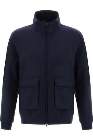 HERNO Heren, Jassen, Blauw, Maat: 2XL Wol