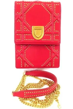 Dior Dames, Pre-owned, Roze, Maat: ONE Size Leer