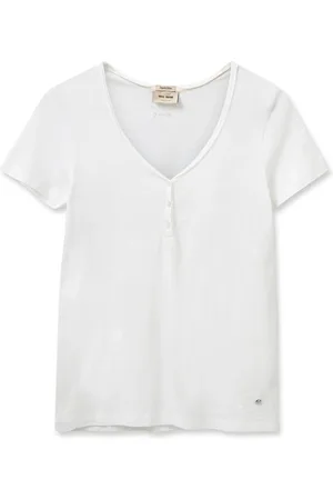 Mos Mosh Dames, Tops, Wit, Maat: M Katoen