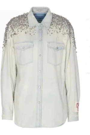 Golden Goose Dames, Blouses & Shirts, Blauw, Maat: S Denim