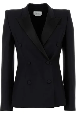 Alexander McQueen Dames, Jassen, Zwart, Maat: XS Wol