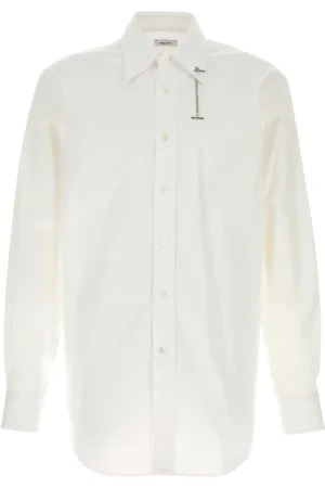 Alexander McQueen Heren, Overhemden, Wit, Maat: M