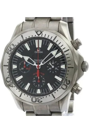Omega Heren, Pre-owned, Zwart, Maat: ONE Size