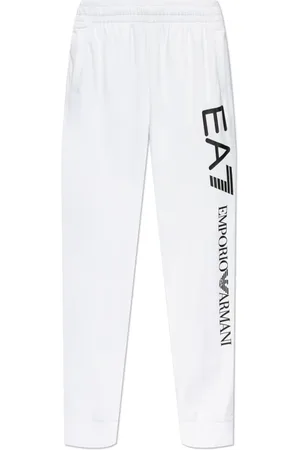 EA7 Heren, Broeken, Wit, Maat: XL Katoen