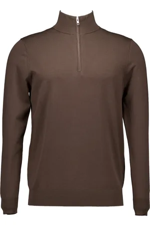 Profuomo Heren, Truien, Bruin, Maat: 2XL