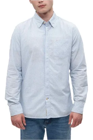 Pepe Jeans Heren, Overhemden, Blauw, Maat: M Katoen