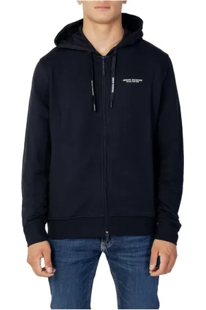 Armani Exchange Heren, Sweatshirts & Hoodies, Blauw, Maat: S Katoen