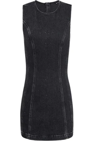 Tommy Hilfiger Dames, Jurken, Zwart, Maat: S Denim