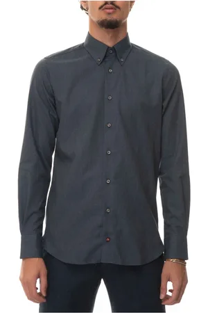 Carrel Heren, Overhemden, Blauw, Maat: 5XL Flanel
