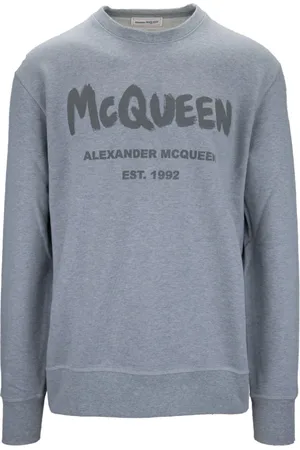 Alexander McQueen Heren, Sweatshirts & Hoodies, Grijs, Maat: L Katoen