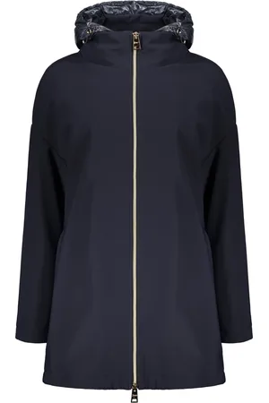 HERNO Dames, Mantels, Blauw, Maat: XL Polyamide