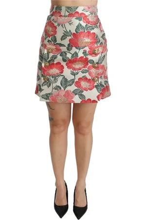 Dolce & Gabbana Dames, Rokken, Wit, Maat: 3XS Zijde