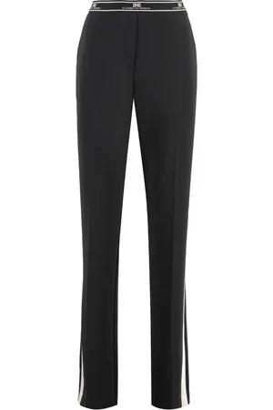 Elisabetta Franchi Dames, Broeken, Zwart, Maat: L Viscose