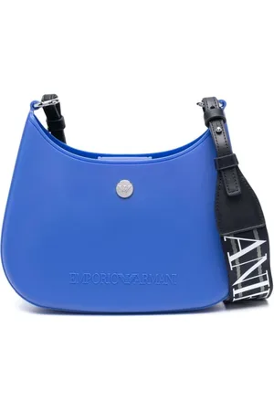 Emporio Armani Dames, Tassen, Blauw, Maat: ONE Size Leer