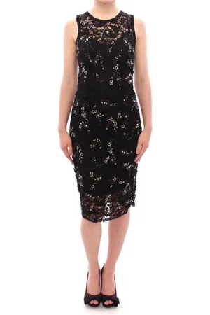 Dolce & Gabbana Dames, Jurken, Zwart, Maat: XS